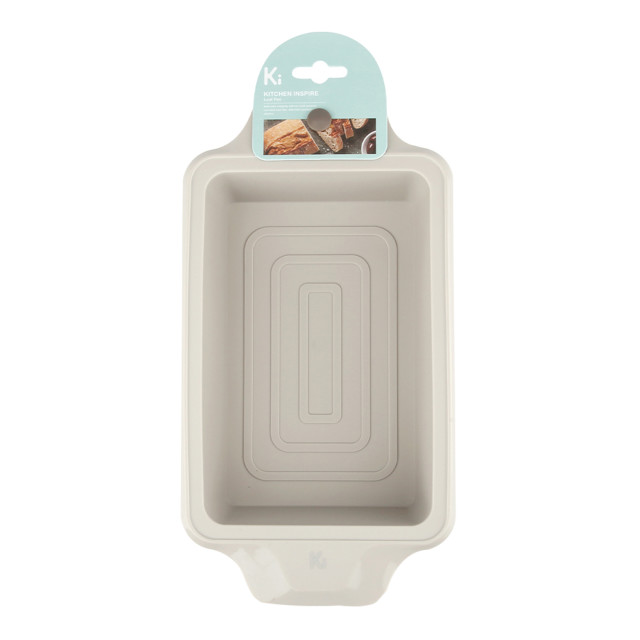Kitchen Inspire Silicone Loaf Pan, 1.2L - Rock gray packaging angle
