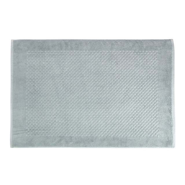 Terry Lustre Waffle Weave 525gsm Bath Mat, Eggshell Grey
