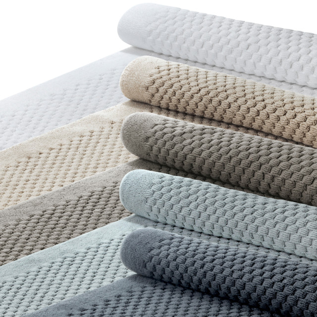 Terry Lustre Waffle Weave 525gsm Bath Mats, all the colours