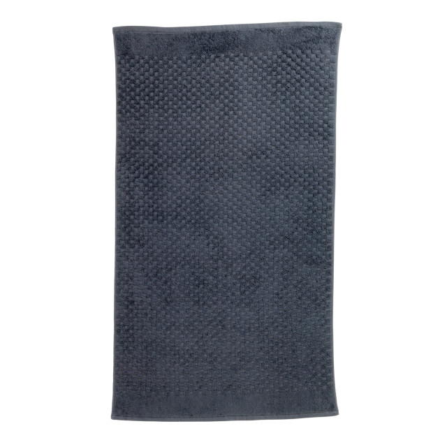 Terry Lustre Waffle Weave 525gsm Hand Towel, Charcoal