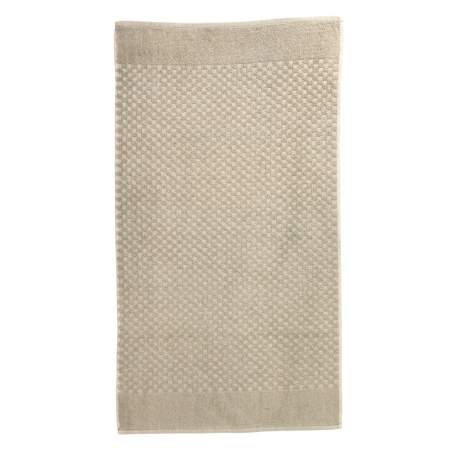 Terry Lustre Waffle Weave 525gsm Hand Towel, Stone