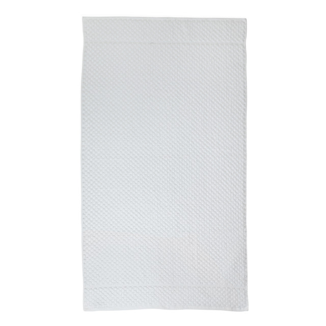 Terry Lustre Waffle Weave 525gsm Hand Towel, White