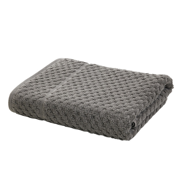 Terry Lustre Waffle Weave 525gsm Bath Towel, cement