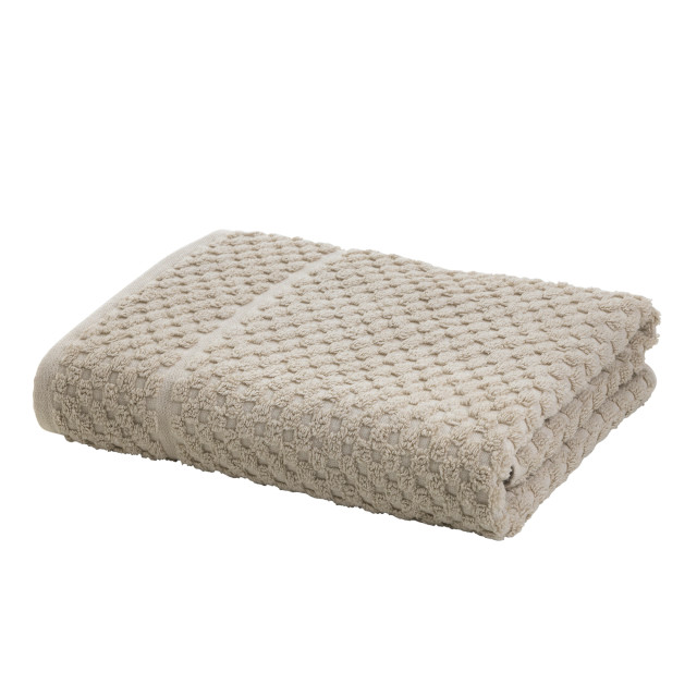 Terry Lustre Waffle Weave 525gsm Bath Towel, Stone