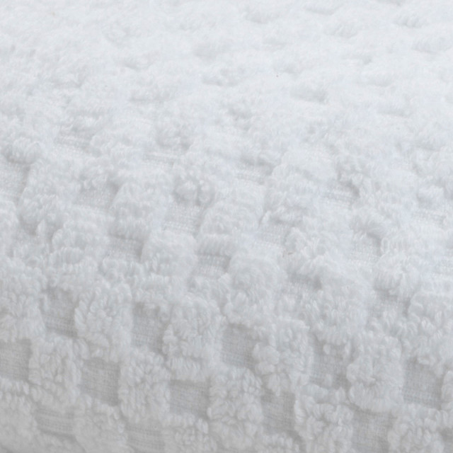 Terry Lustre Waffle Weave 525gsm Bath Sheet, white