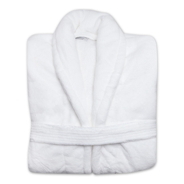 Pack Shot image of Club Classique White Unisex Fleece Bathrobe