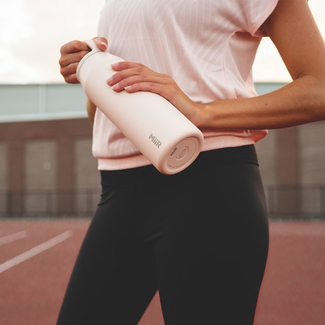 MiiR Vacuum Insulated Wide Mouth Bottle, 940ml Thousand Hills in use