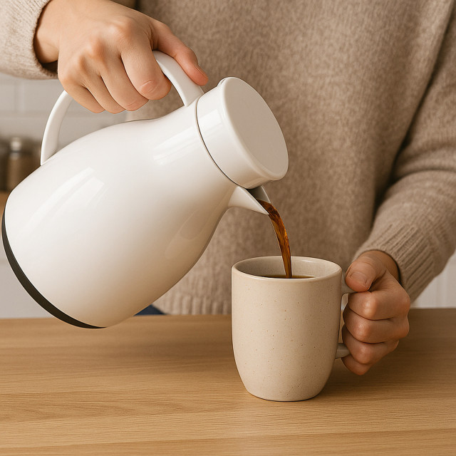 Regent Thermal Vacuum Jug With Glass Liner, 1L