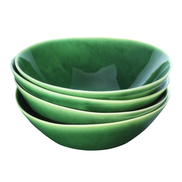 Mervyn Gers WL Bowl, Set of 4 Fig Green