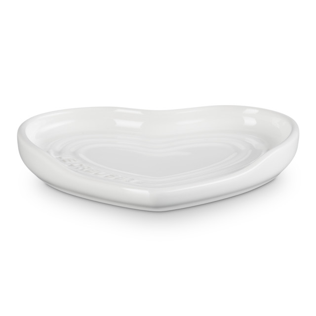 Le Creuset Heart Spoon Rest, 13cm - White