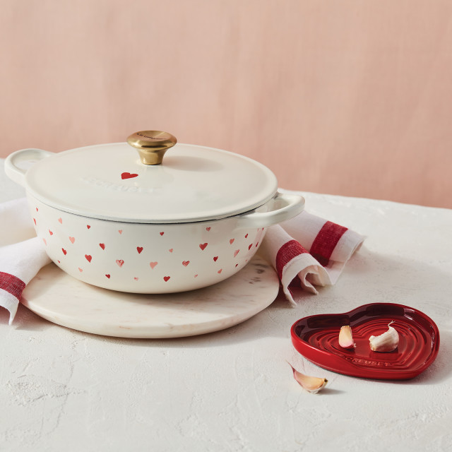 Lifestyle image of Le Creuset Heart Spoon Rest, 13cm