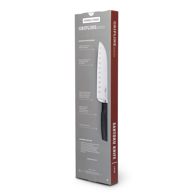 Packaging image of Humble & Mash Gripline Series Santoku Knife, 18cm