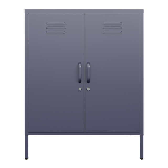 Popstrukt Sugar Cube Storage Cabinet - Carbon Grey angle