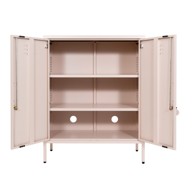 Popstrukt Sugar Cube Storage Cabinet - Blush angle