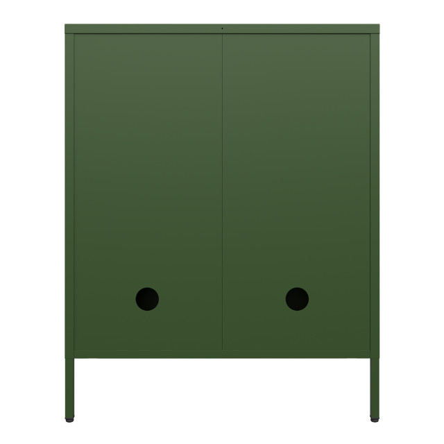 Popstrukt Sugar Cube Storage Cabinet - Dark Olive angle