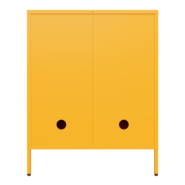 Popstrukt Sugar Cube Storage Cabinet - Honey angle