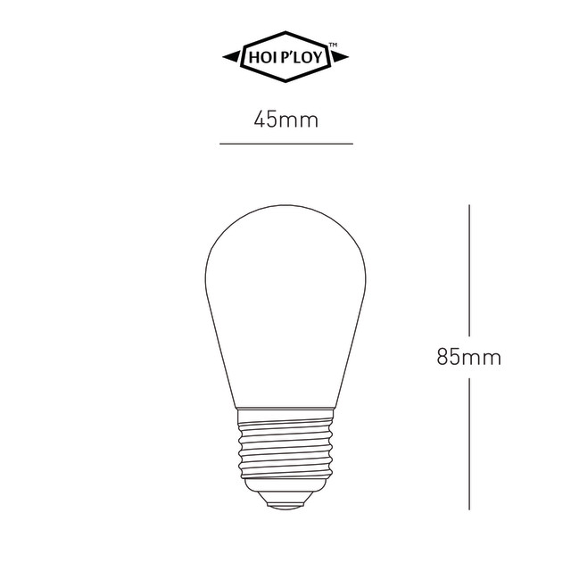 Hoi Ploy Petite Pear LED Filament Bulb