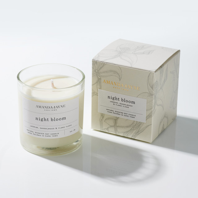 Amanda Jayne Night Bloom Glass Collection Candle, 310ml