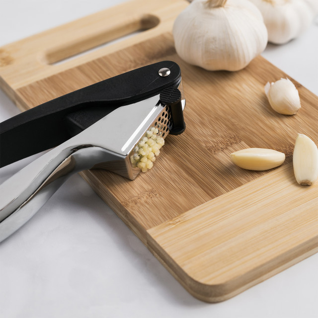 Legend Premium Garlic Press in use