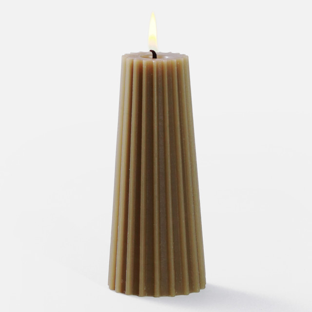 Okra Candle Mustard Gear Candle - Small