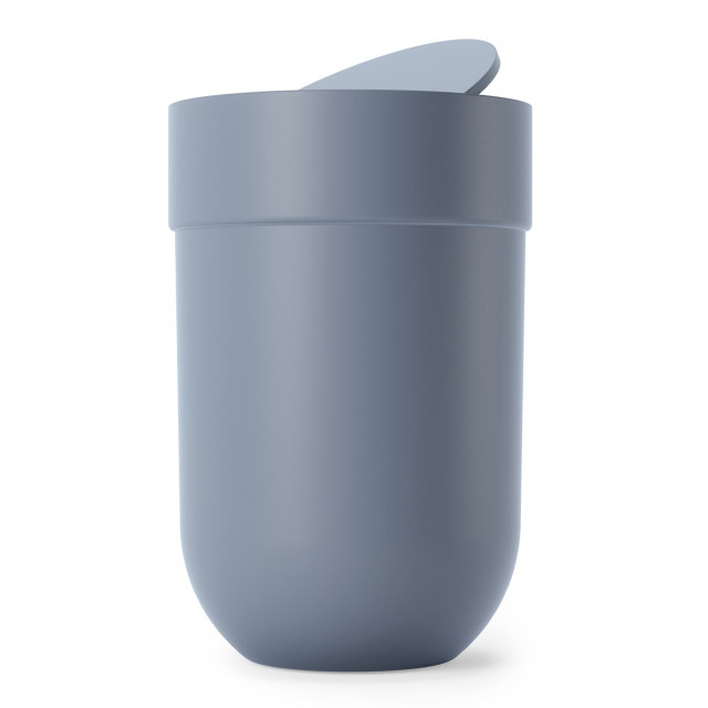 Umbra Touch Bin with Flip-Top Lid, 6L - Slate Blue 
