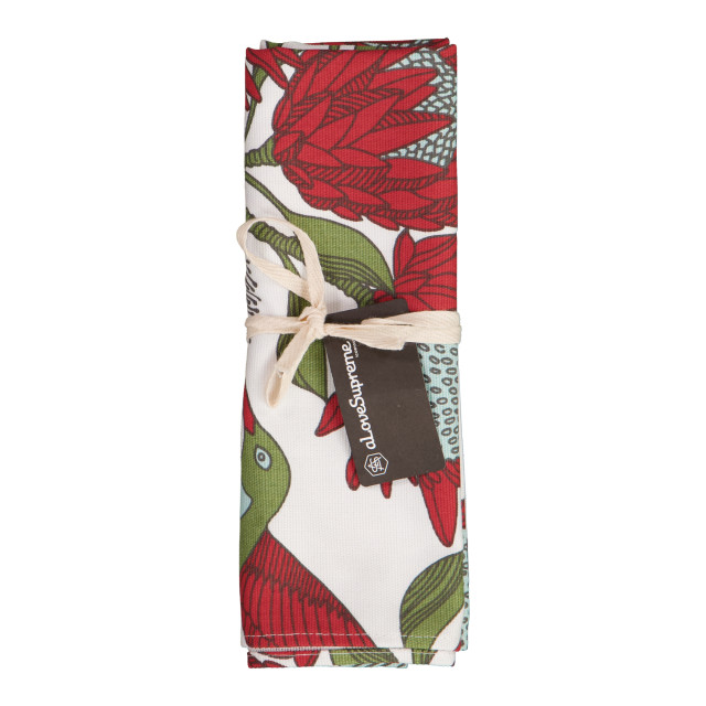 aLove Supreme Cotton Tea Towel, Protea Cream