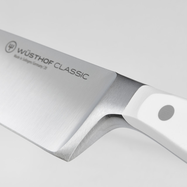 Wüsthof CLASSIC WHITE Cooks Knife, 20cm close up