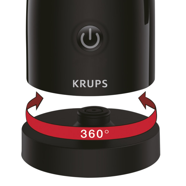 Krups Frothing Control Milk Frother 360 rotation