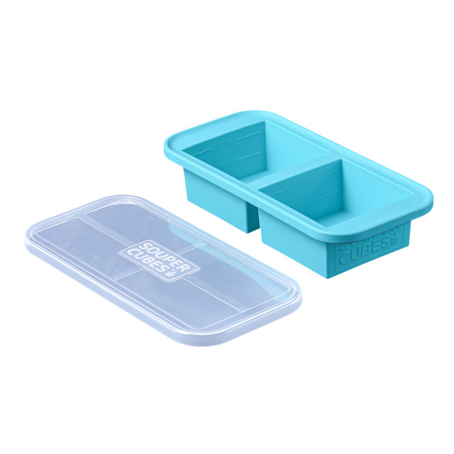 Souper Cubes 2-Cup Silicone Food Storage Tray with Lid