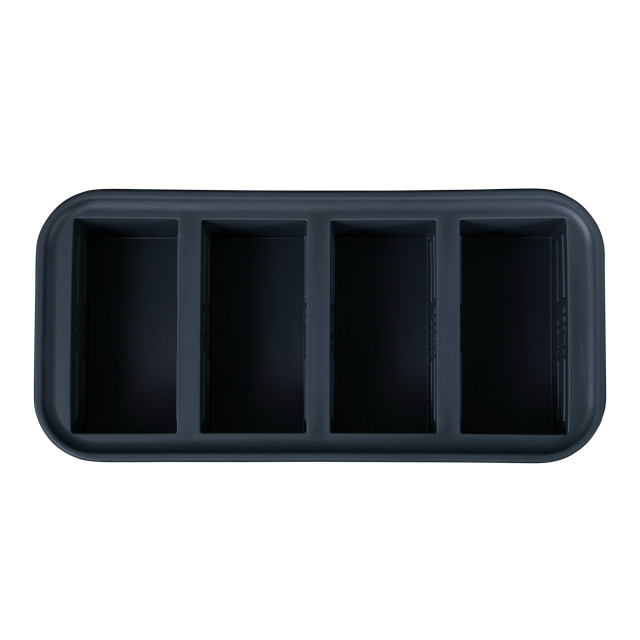 Souper Cubes Souper Cubes 1-Cup Silicone Food Storage Tray with Lid - Grey angle