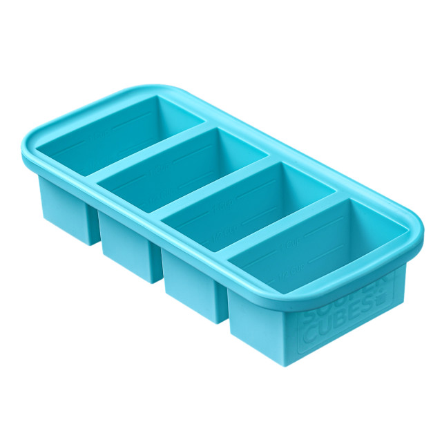 Souper Cubes 1-Cup Silicone Food Storage Tray with Lid