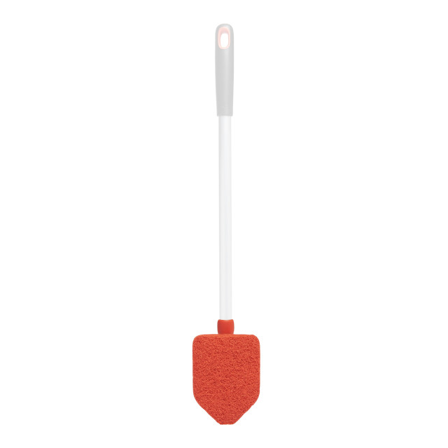 OXO Good Grips Extendable Tub & Tile Scrubber Refill attached to handle