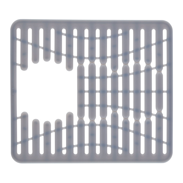 OXO Good Grips Small Silicone Sink Mat with left side removed