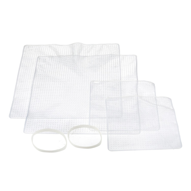MasterClass 4 Piece Set of Assorted Silicone Stretch Lids