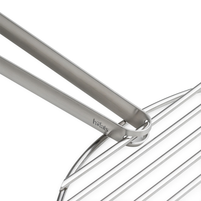 Hoefats Stainless Steel Braai Tongs in use