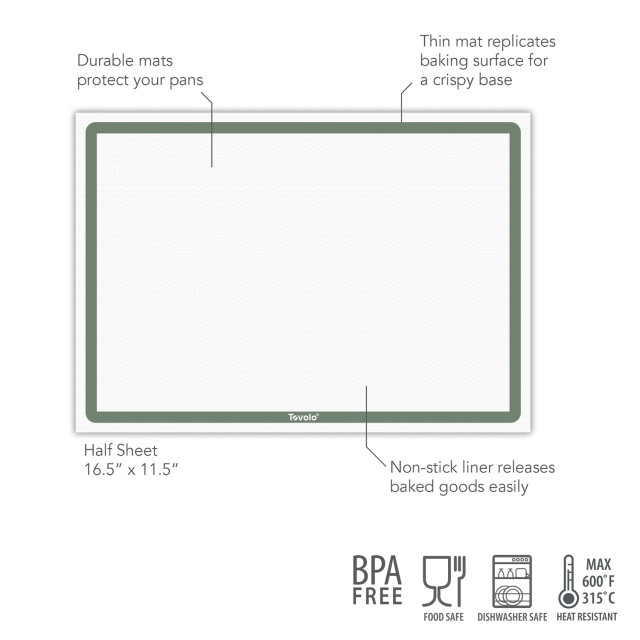 Tovolo TrueBake Half-Sheet Baking Mat CDU, 42cm x 29cm