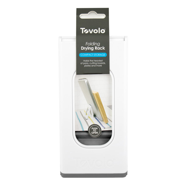 Tovolo Folding Drying Rack - Charcoal packaging