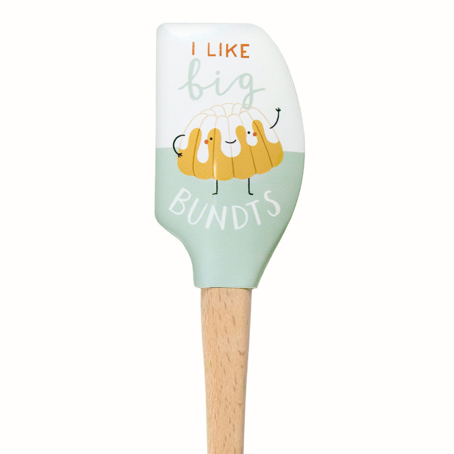 Tovolo Spatulart Spatula - Big Bundts/Biggest Flan close up