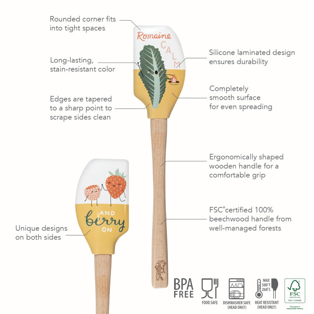 Tovolo Spatulart Spatula - Romain Calm/Berry On