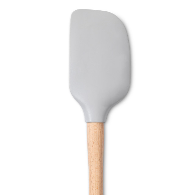 Tovolo Flex-Core Wood Handled Spatula - Oyster Grey
