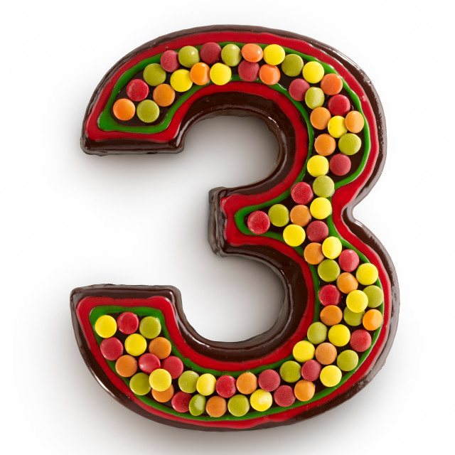 Number 3 Cake shape using Lekue Creative Pastry Number 3 Cake Mould