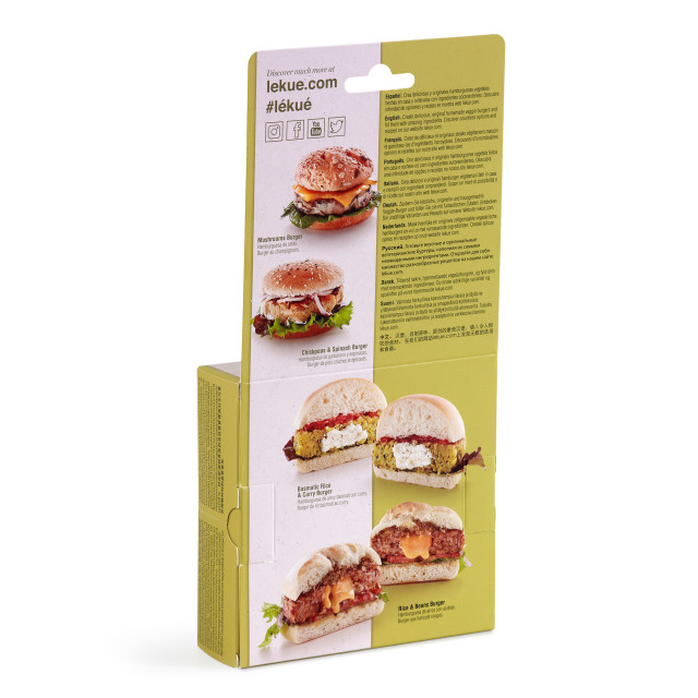 Lekue Veggie Lovers Vegetable Burger Press packaging