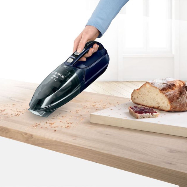 Bosch Move 20Vmax Rechargeable Hand Vacuum Cleaner in use