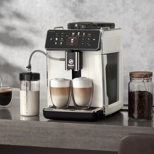 Saeco GranAroma Fully Automatic Espresso Machine in use