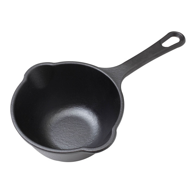 Victoria Matte Black Enamelled Cast Iron Saucepan - 425ml product page