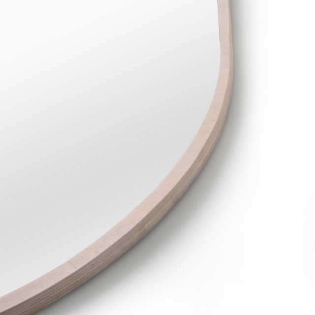 Native Decor Birch Framed Pod Mirror detail shot