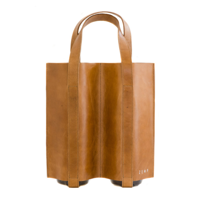 Zemp Picnic Double Wine Carrier - Waxy Tan