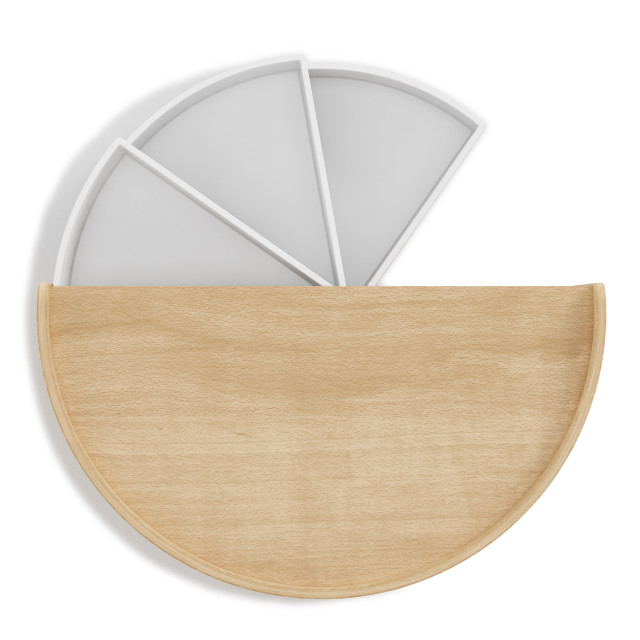Umbra Moona Storage Box - White-Natural detail shot