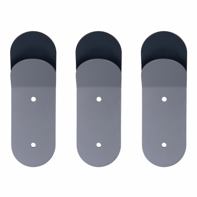 Popstrukt Bubblegum Stack Wall Hook, Pack of 3 - Charcoal product shot