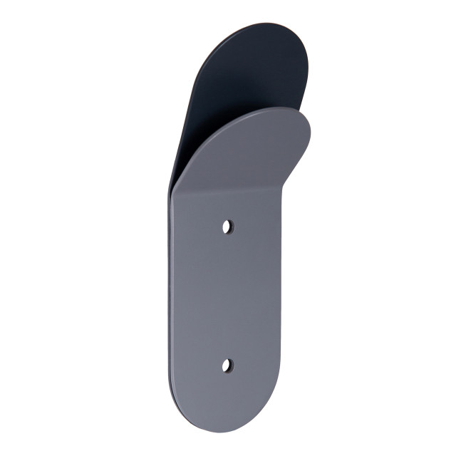 Popstrukt Bubblegum Stack Wall Hook, Pack of 3 - Charcoal side view